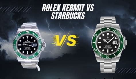 rolex starbucks vs kermit difference